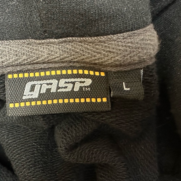 GASP Distressed Hoodie Size L - Picture 5 of 5